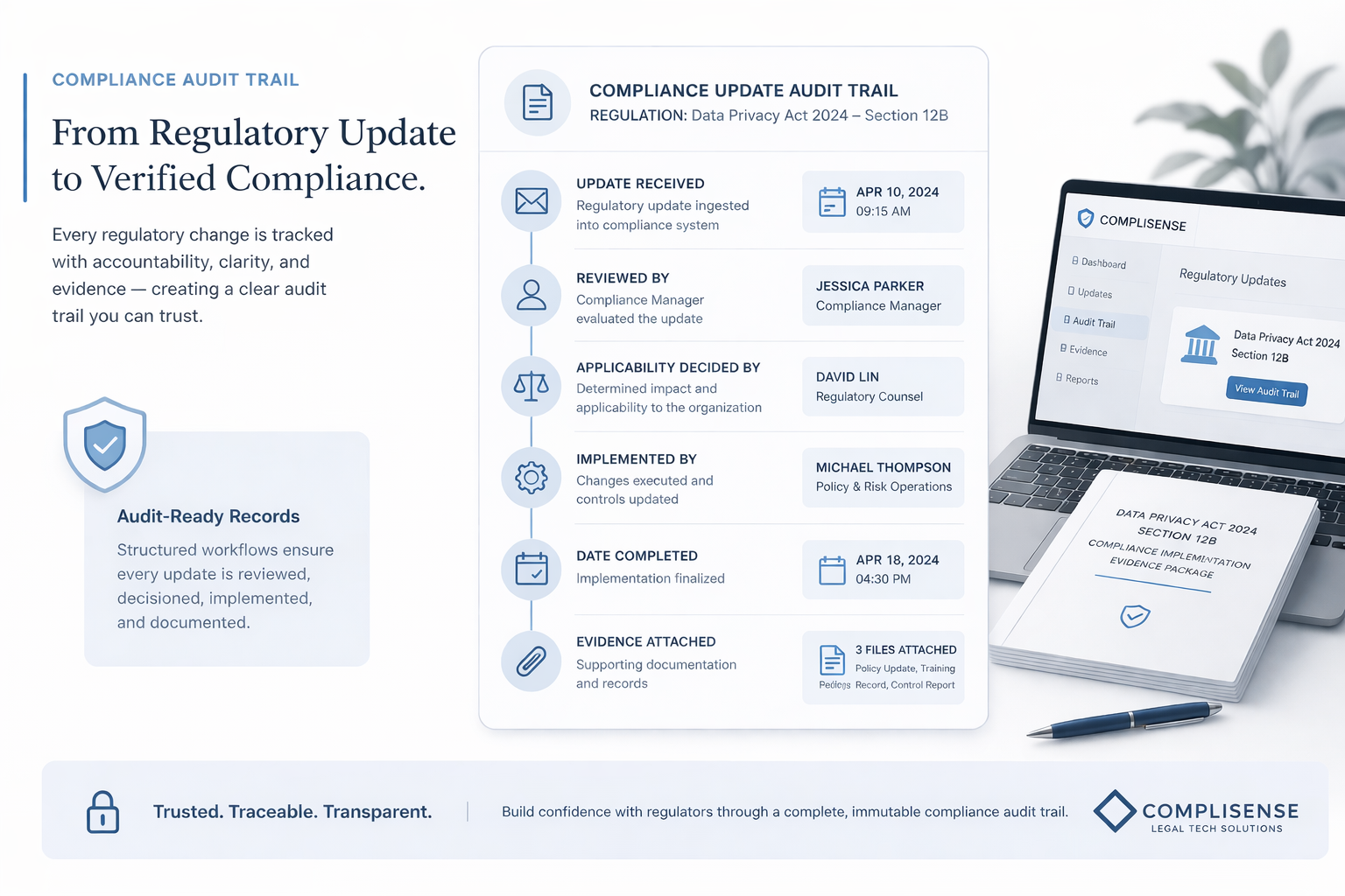 How to Maintain a Proper Compliance Audit Trail for Regulatory Updates | CompliSense