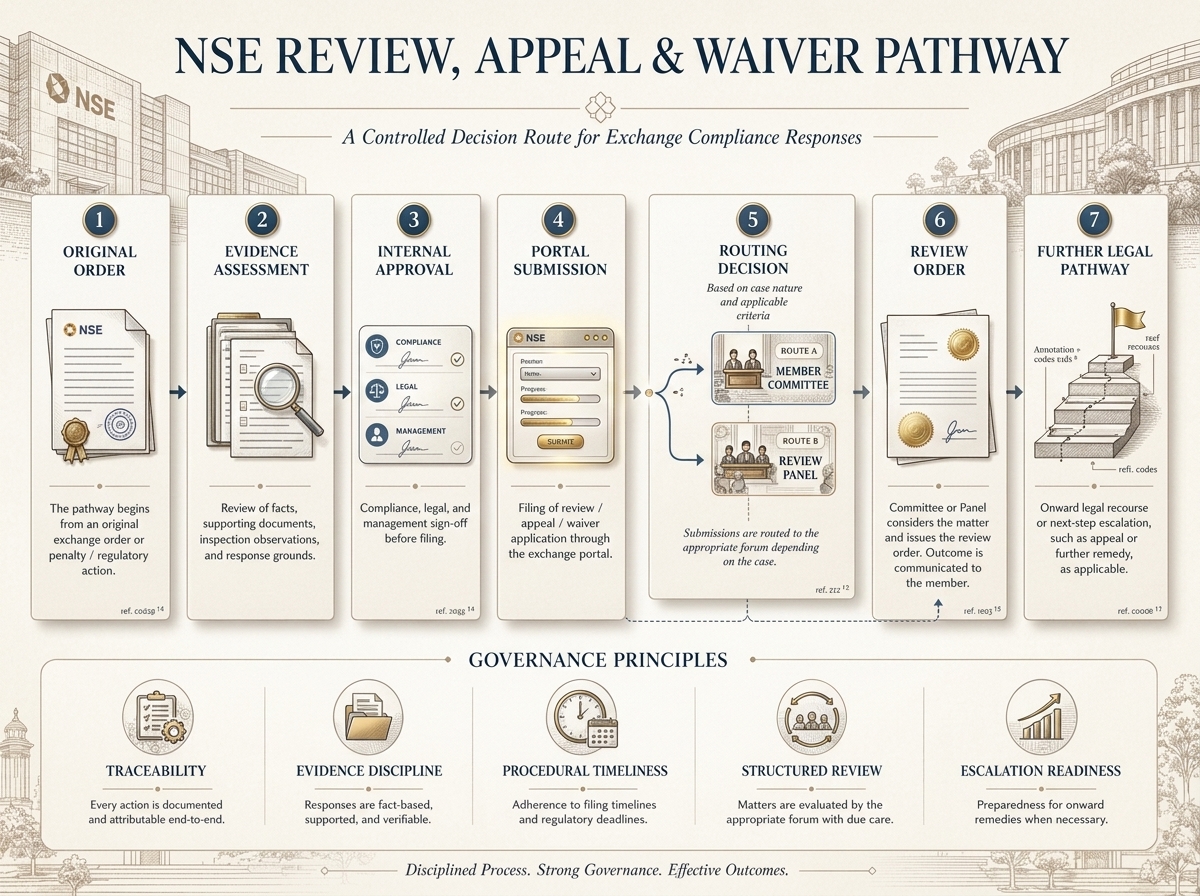 NSE Review, Appeal, and Waiver Pathways: What Members Should Understand Before a Penalty Dispute | CompliSense